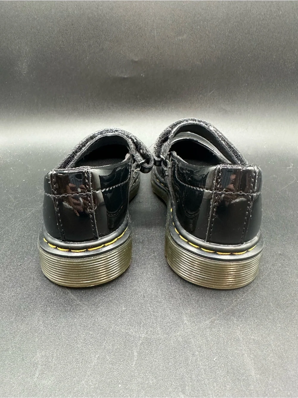Dr. Martens Maccy Kids Mary Jane Black Patent Leather Shoes US 11 UK 10 EU 28
